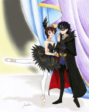 Odile and Rothbart, starring Rue and Caras by Mangaka-chan